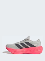 adidas Grey/Red Galaxy 8 Running Trainers - Image 3 of 8