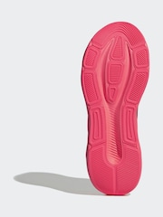 adidas Grey/Red Galaxy 8 Running Trainers - Image 6 of 8