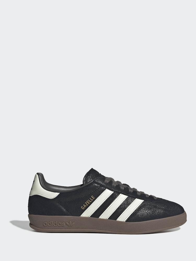 adidas Originals Black Gazelle Indoor Trainers - Image 1 of 9 adidas Originals Black Gazelle Indoor Trainers - Image 1 of 9