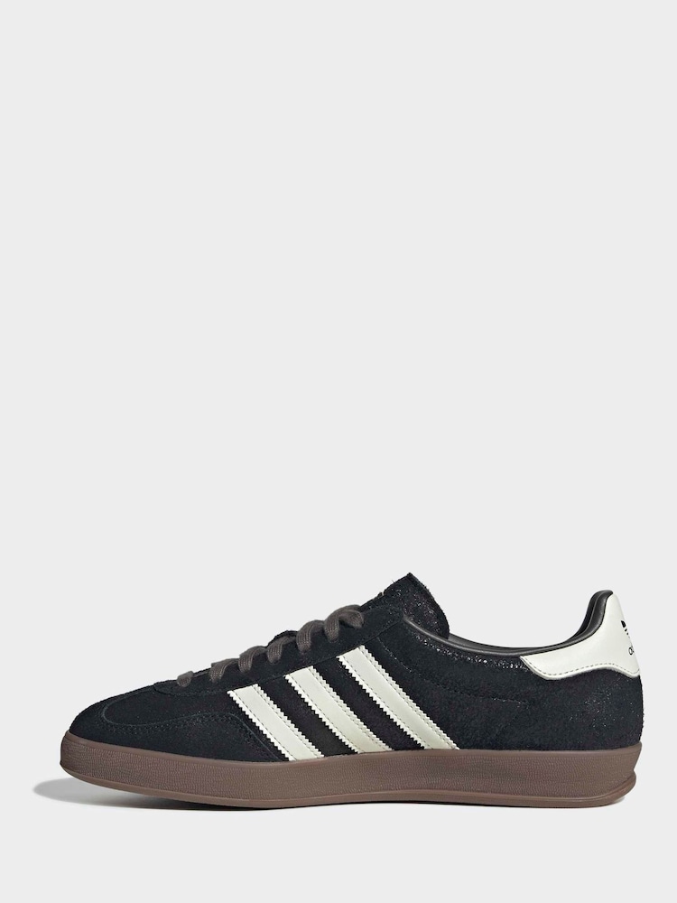adidas Originals Black Gazelle Indoor Trainers - Image 2 of 9 adidas Originals Black Gazelle Indoor Trainers - Image 2 of 9