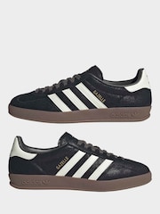 adidas Originals Black Gazelle Indoor Trainers - Image 9 of 9