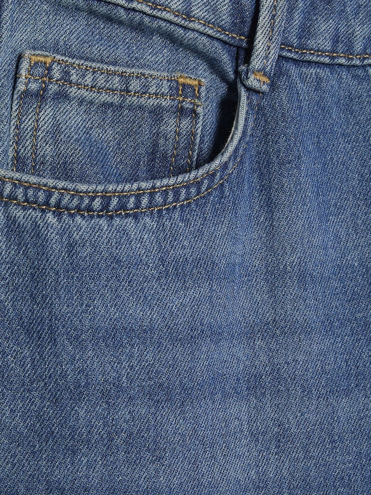 Blauw - River Island High Rise Soft Wide Leg Jeans - Afbeelding 6 van 6