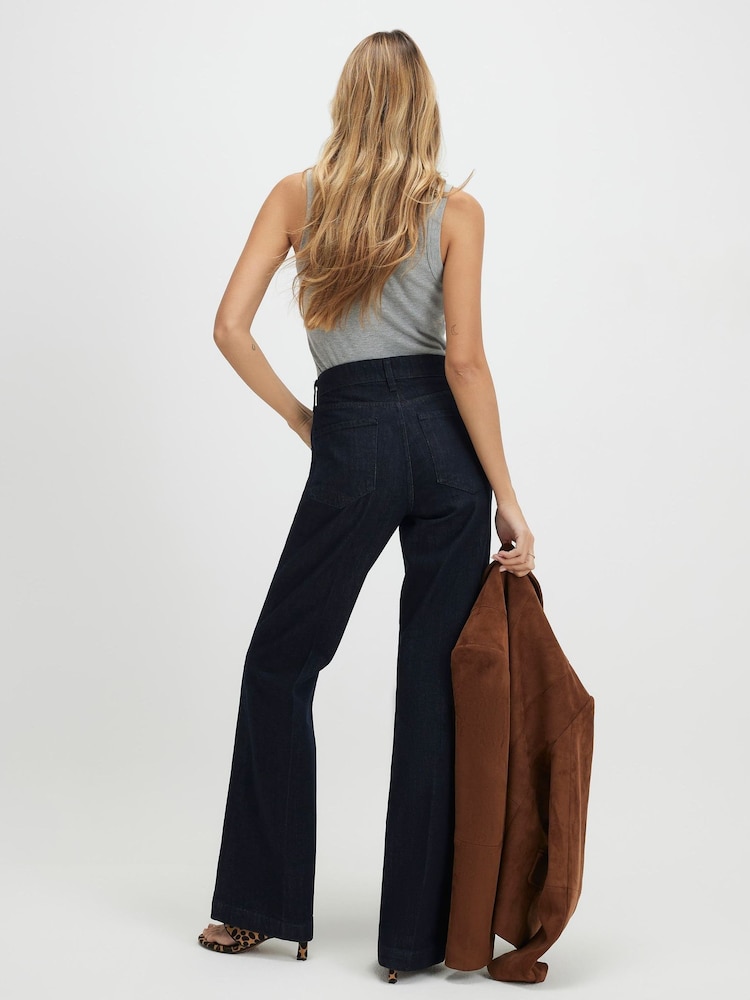 River Island Blue Mid Rise Bootcut Jeans - Image 4 of 4 River Island Blue Mid Rise Bootcut Jeans - Image 4 of 4