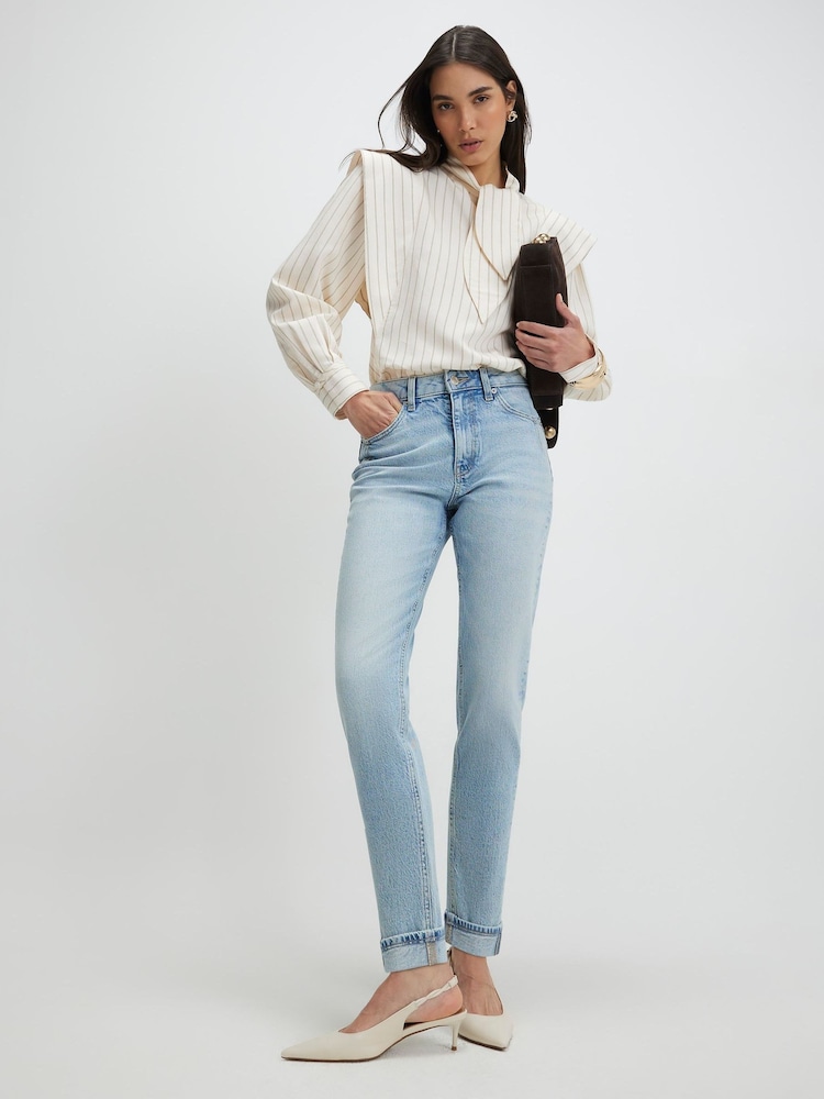 River Island High Rise Sculpt Mom Fit Jeans - Imaginea 1 din 4