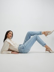 River Island High Rise Sculpt Mom Fit Jeans - Imaginea 3 din 4