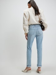 River Island High Rise Sculpt Mom Fit Jeans - Imaginea 4 din 4