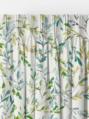 Laura Ashley Fresh Green Brayton Leaves Made to Measure Curtains - Image 5 of 9