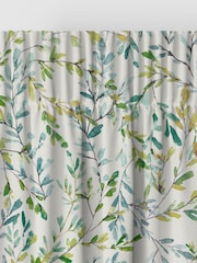 Laura Ashley Fresh Green Brayton Leaves Made to Measure Curtains - Image 6 of 9