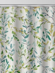 Laura Ashley Fresh Green Brayton Leaves Made to Measure Curtains - Image 7 of 9