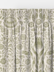 Laura Ashley Olive Ashstead Damask Made to Measure Curtains - Image 5 of 9