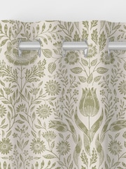 Laura Ashley Olive Ashstead Damask Made to Measure Curtains - Image 7 of 9