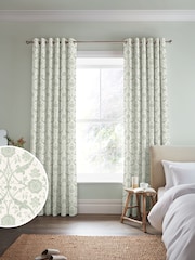 Laura Ashley Pistachio Endale Trellis Made to Measure Curtains - Image 1 of 9