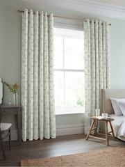 Laura Ashley Pistachio Endale Trellis Made to Measure Curtains - Image 2 of 9