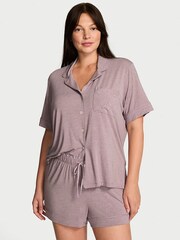 Victoria's Secret Heather Violet Haze Purple Modal Short Pyjamas Set - Image 1 of 2