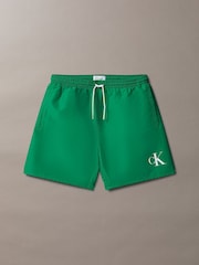 Calvin Klein Green Monogram Swim Shorts - Image 1 of 1
