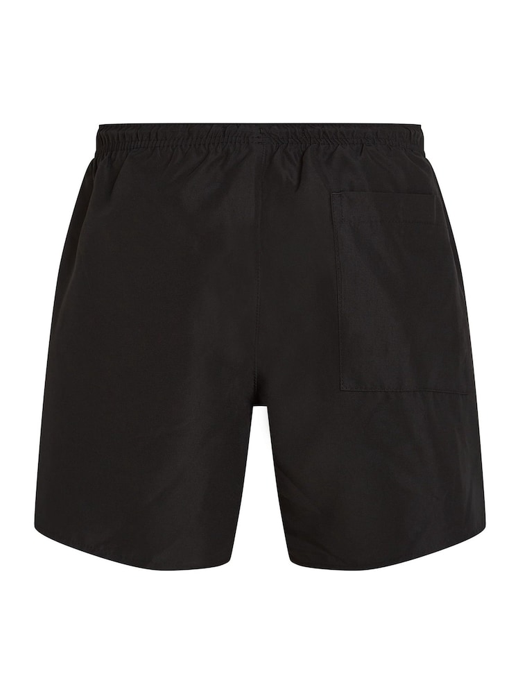 Calvin Klein Black Monogram Swim Shorts - Image 2 of 2