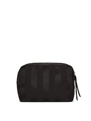 Victoria's Secret Black Jacquard Stripe Makeup Bag - Image 2 of 3