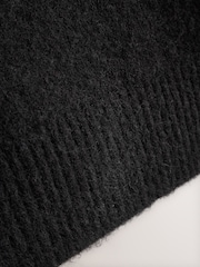 Black Bardot Brooch Off Shoulder Knitted Jumper - Image 7 of 7