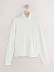 Ecru Long Sleeve Roll Neck Jumper - Image 5 of 7