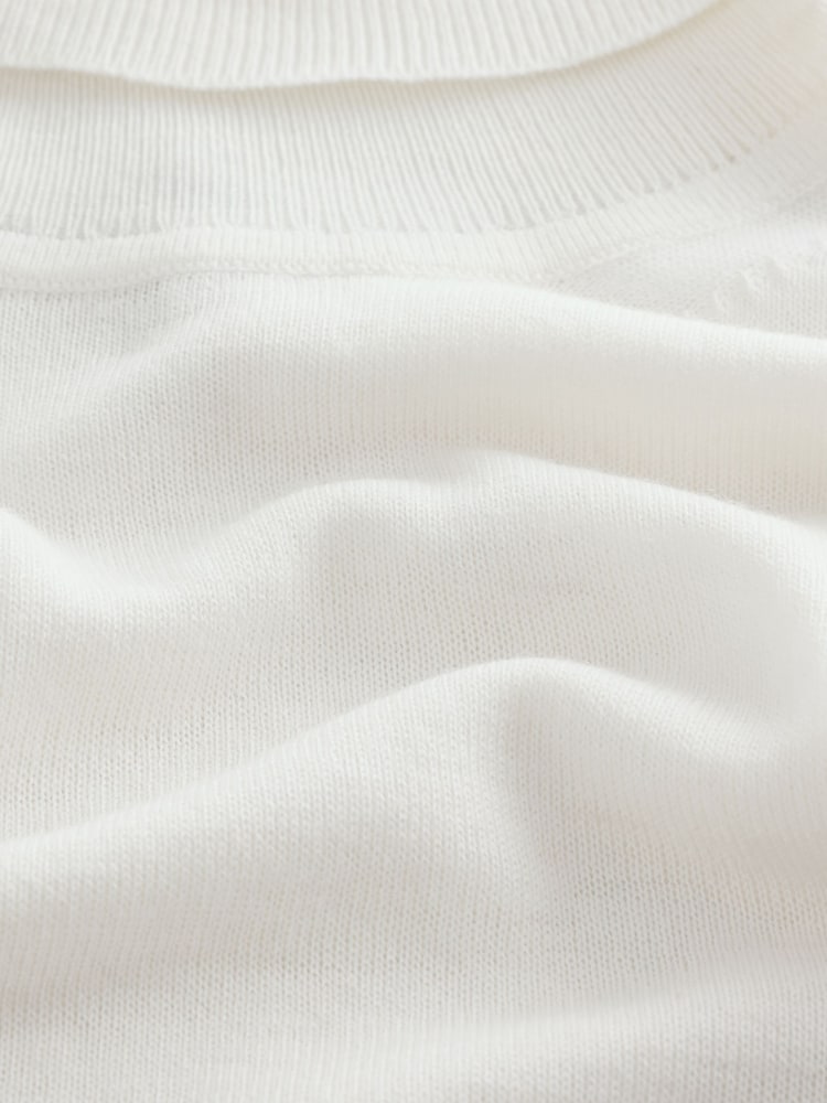 Ecru - Long Sleeve Roll Neck Jumper - Imaginea 5 din 5