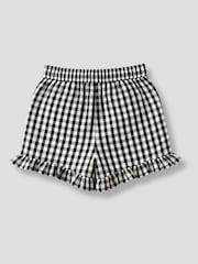 Angel & Rocket Black Megan Gingham Frill Shorts - Image 2 of 2