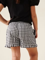 Angel & Rocket Black Megan Gingham Frill Shorts - Image 3 of 5
