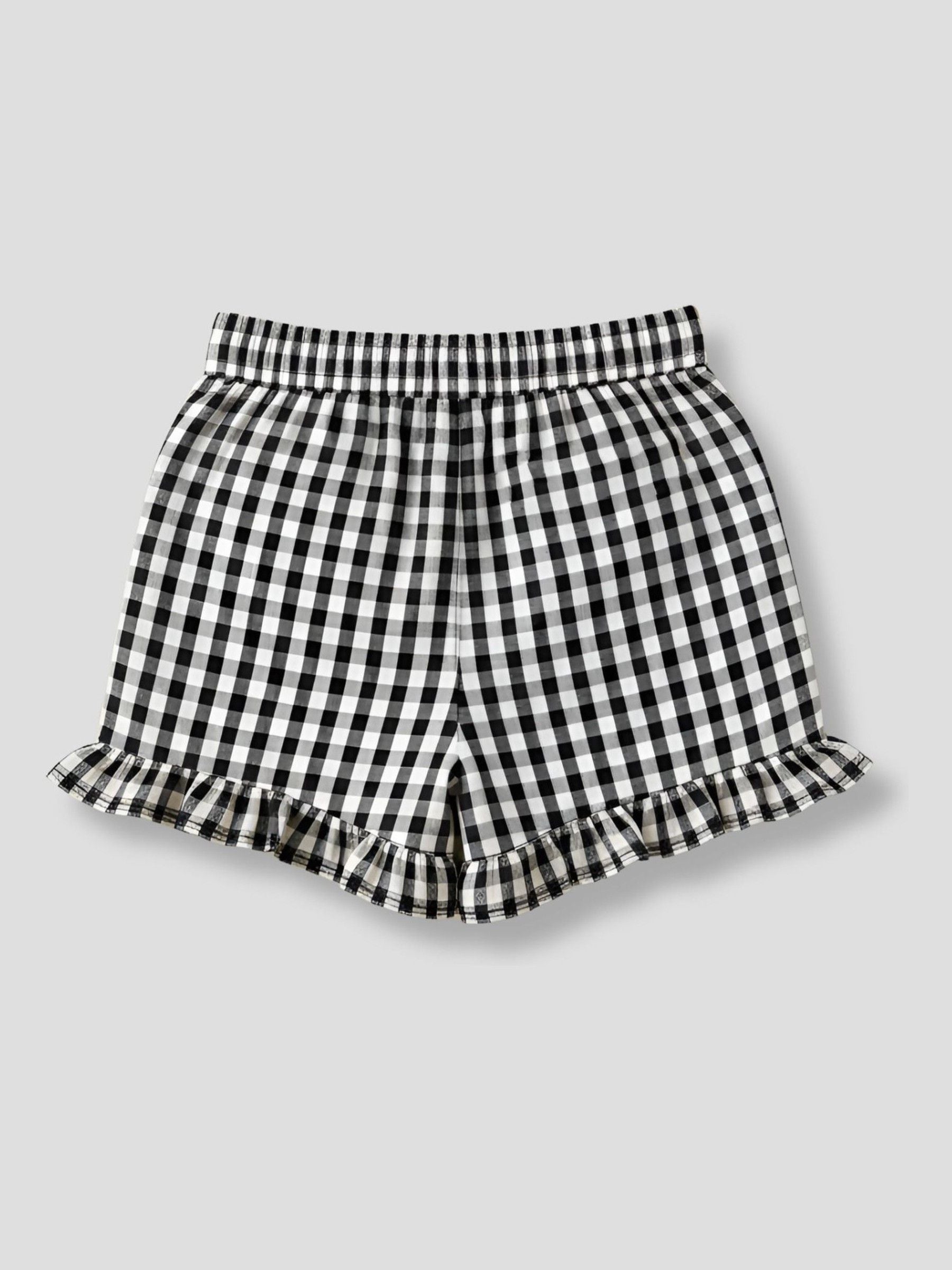 Buy Angel & Rocket Black Megan Gingham Frill Shorts from Next USA