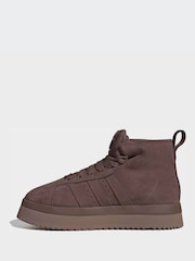 adidas Originals Dark Brown Campus 00S Winter Mid Trainers - Image 2 of 10