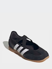 adidas Black/White Barreda Mary Jane Ballet Trainers - Image 4 of 10