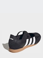 adidas Black/White Barreda Mary Jane Ballet Trainers - Image 5 of 10