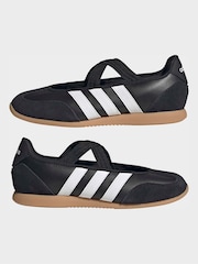 adidas Black/White Barreda Mary Jane Ballet Trainers - Image 6 of 10