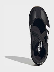 adidas Black/White Barreda Mary Jane Ballet Trainers - Image 7 of 10
