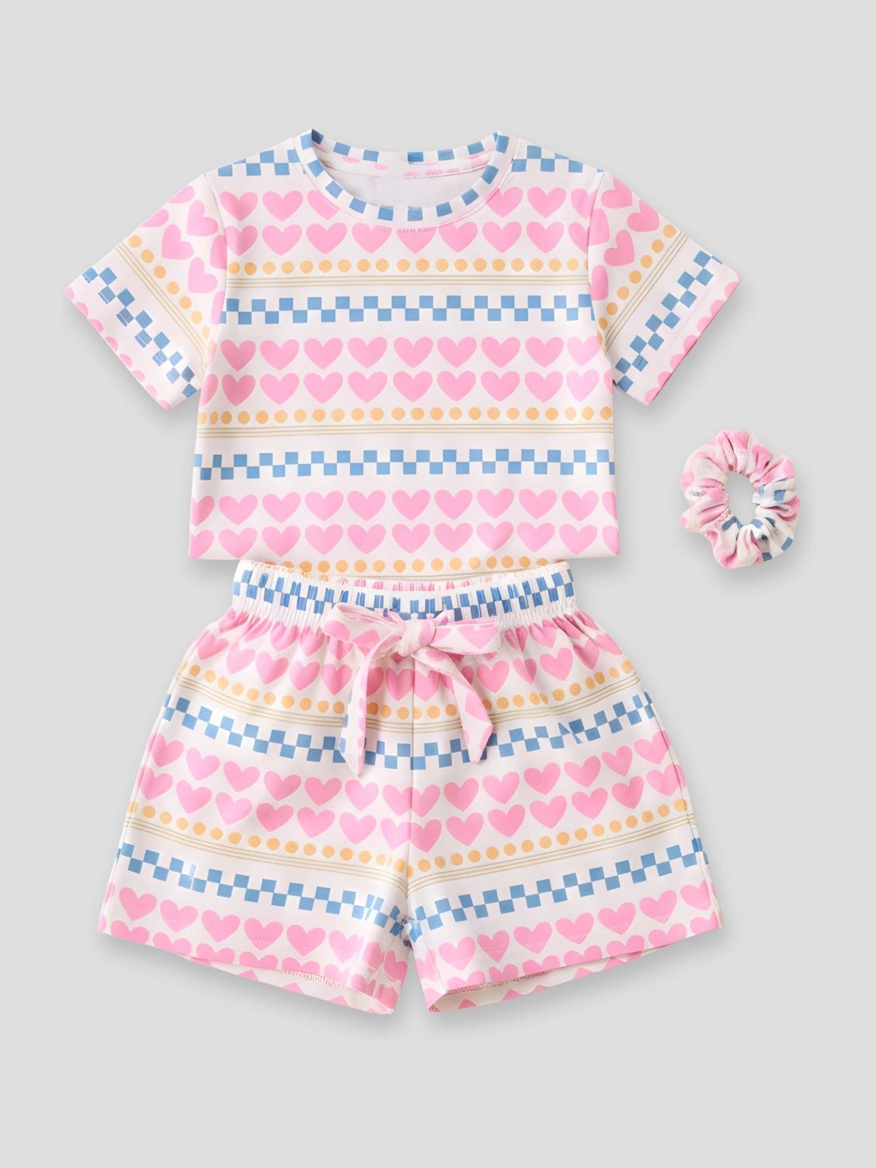 Buy Angel & Rocket Dana Heart Print Short Pyjamas from Next Portugal