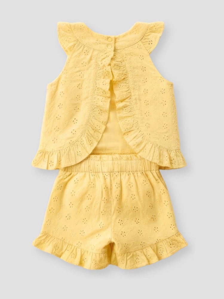 Angel & Rocket Leona Broderie Frill Top & Short Dəsti - 4şəkildən 4 şəkil