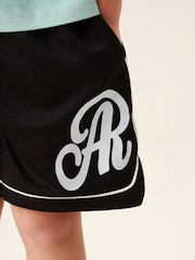 Angel & Rocket Black Ace Drawcord Mesh Shorts - Image 3 of 5