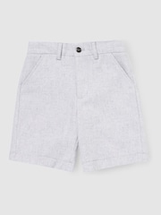Angel & Rocket Grey Luca Melange Shorts - Image 3 of 5