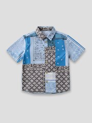 Angel & Rocket Blue Bryson Bandana Print Shirt - Image 1 of 2