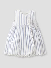 Angel & Rocket Blue Maggie Stripe Scalloped Dress - Image 4 of 5