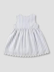 Angel & Rocket Blue Maggie Stripe Scalloped Dress - Image 5 of 5