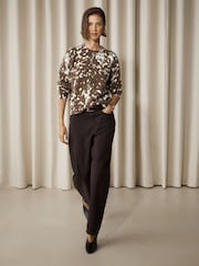 DEER Long Sleeve Crew Neck Knitted Jumper With Wool - Image 2 of 5