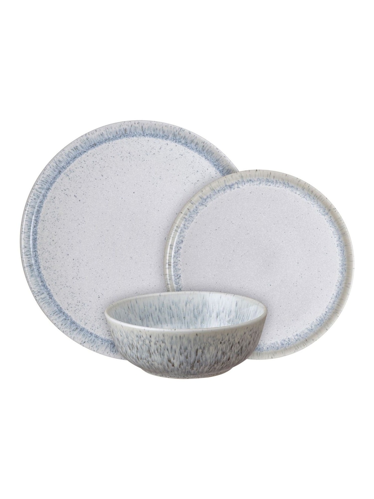 Denby 12 Piece White Aurora Dinnerware Set - Image 3 of 3