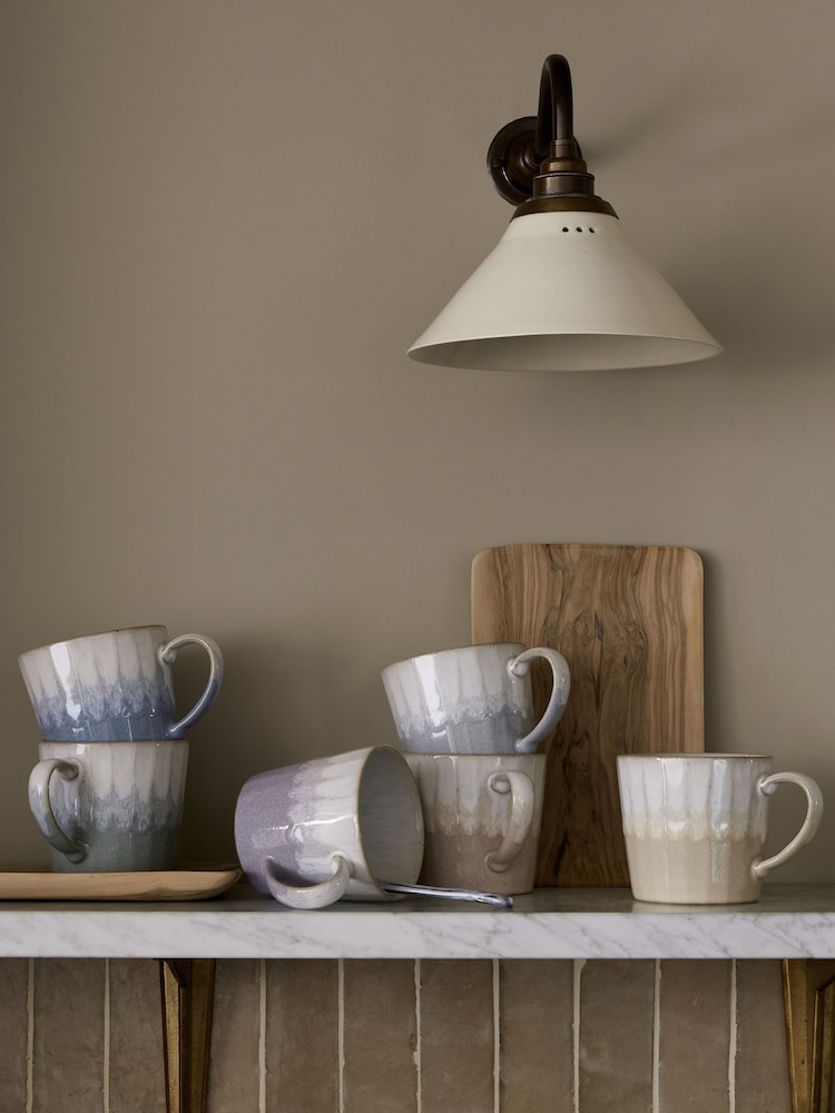 Denby Set of 4 Purple Reactive Mugs - Image 1 of 4