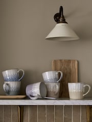 Denby Set of 4 Grey Reactive Mugs - Image 1 of 4