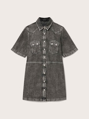 AllSaints Rock Denim Dress - Imaginea 8 din 8