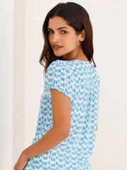 Aspiga Blue Lisbon Viscose Crinkle Blouse - Image 5 of 5