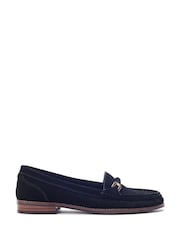 Moda in Pelle Black Emella Smart Snaffle Trim Loafers - Image 1 of 4