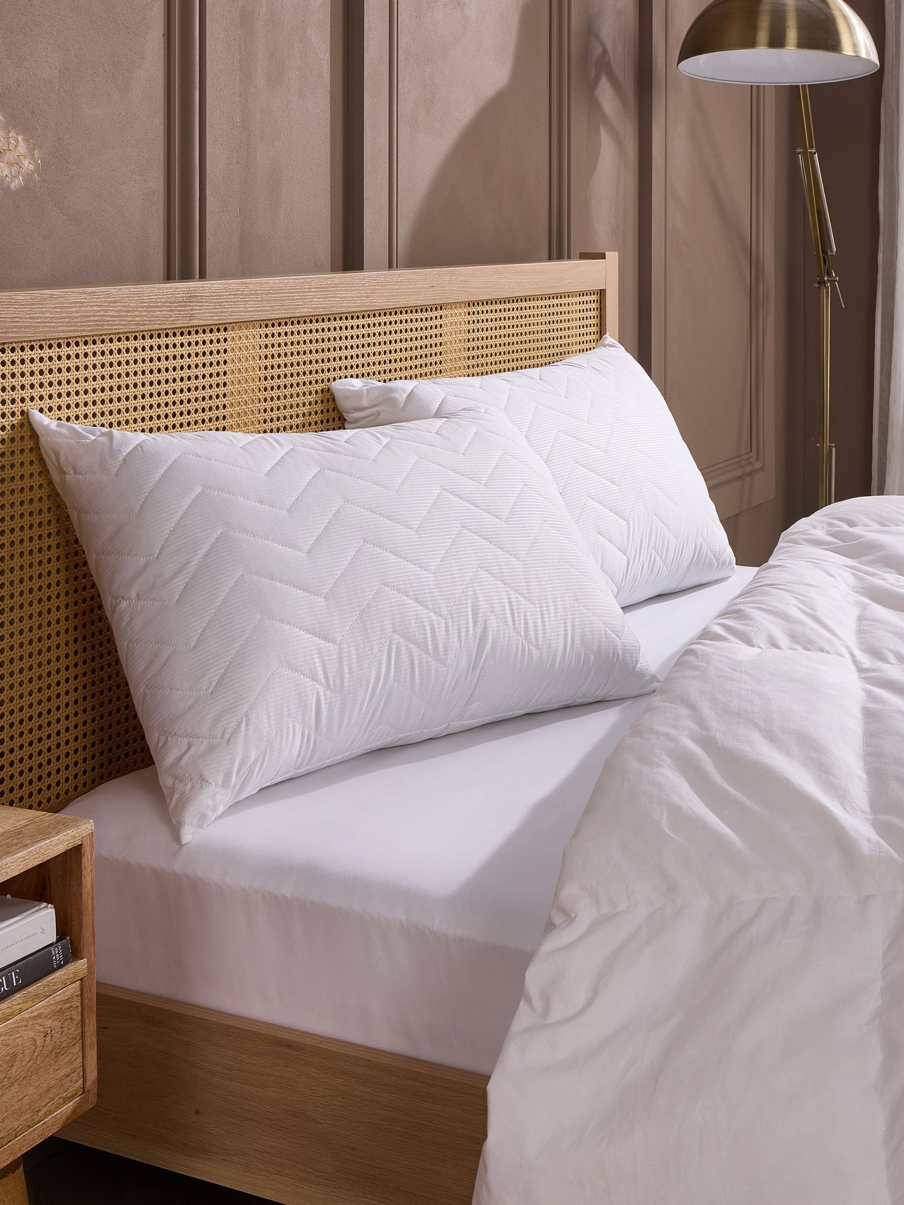 Snuggledown Scandi Rebound Pillow, Firm Support, 2 Pack in White - Image 6
