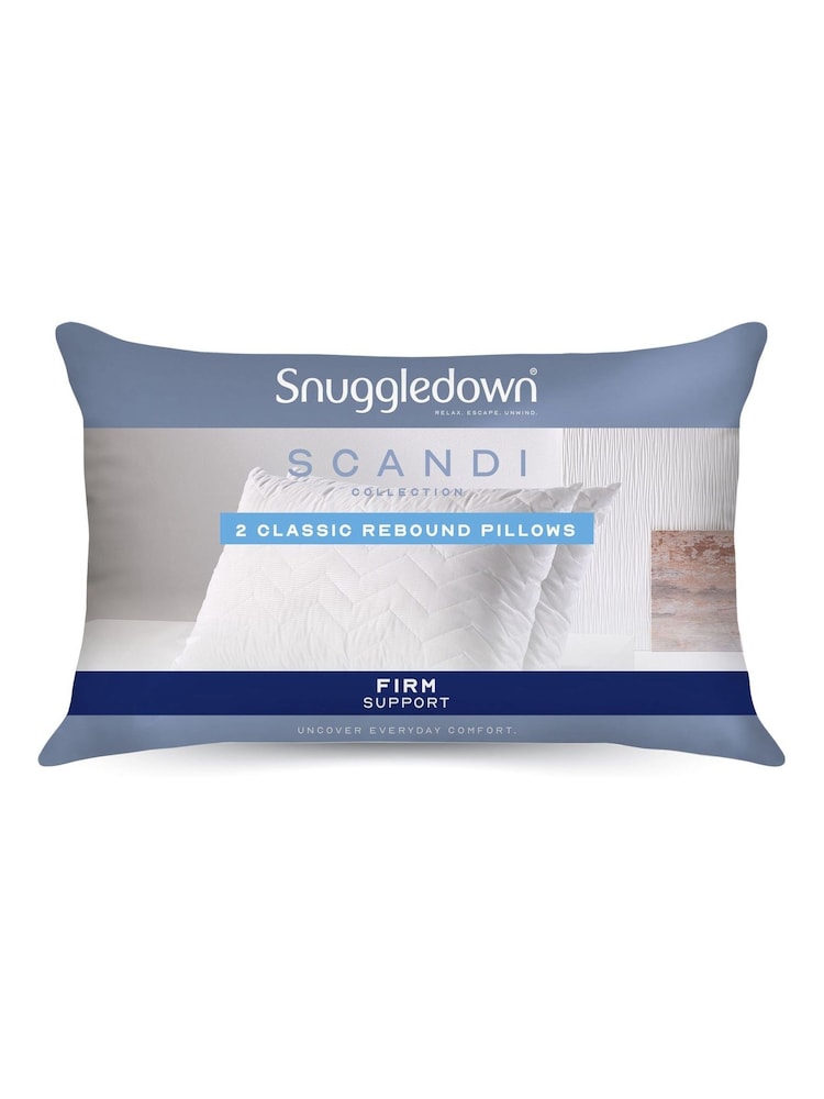Snuggledown 2 Pack Rebound Firm Side Sleeper Pillows - Image 6 of 6
