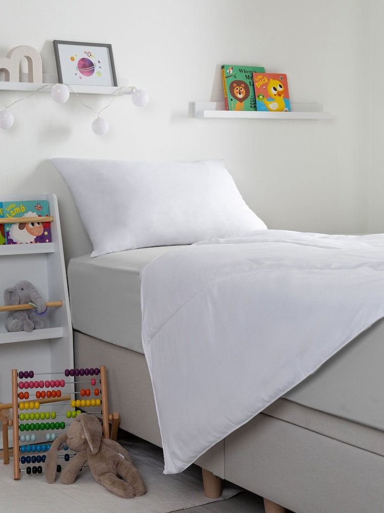 Slumberdown White 4.5 Tog Kids Single Anti Allergy Bedset - Image 2 of 4