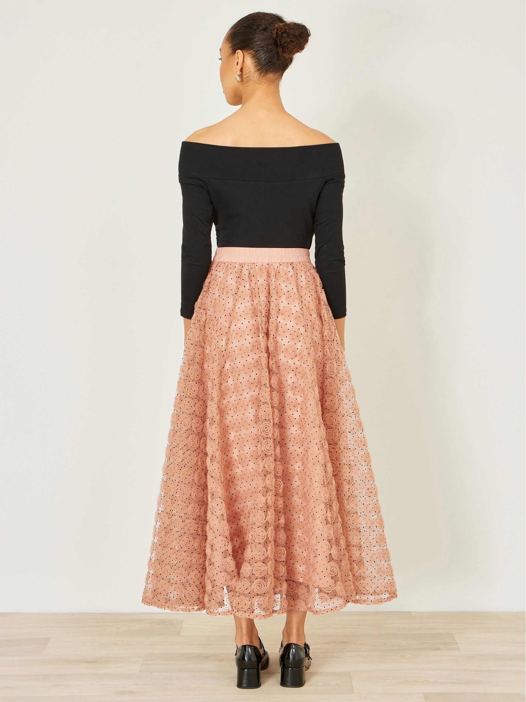 Buy Yumi Pink Spot And Rose Tulle Skirt from Next USA